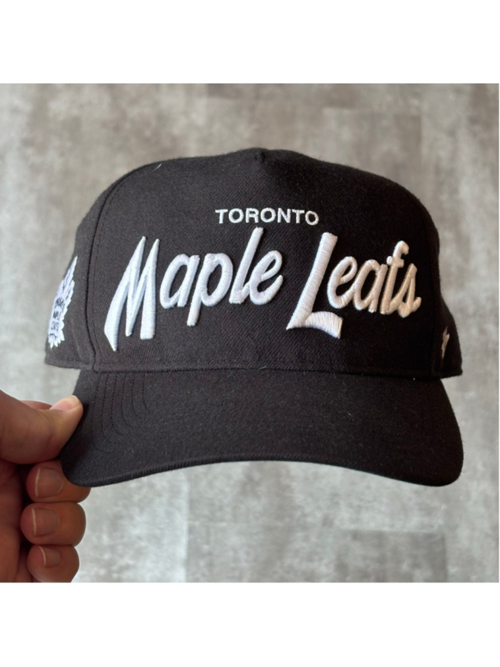 Toronto Maple Leafs ‘47 Brand SnapBack Hat Script Black